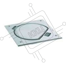 Основа с крышкой на защелке KGE без роз. K45 сталь Simon Connect KSE0-23-72