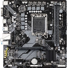 Материнская плата Gigabyte B760M H DDR4, LGA 1700, Intel B760, 2xDDR4, 4xSATA, 2xM.2, 1xPCIe 4.0 x16, 1xPCIe x1, 1xHDMI, 1xVGA, 1x 1Gb LAN, 2xUSB 2.0, 4xUSB 3.2 Gen 1, 3x3.5 мм, 7.1, Micro ATX
