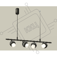 Светильник Ambrella light XB9002550/4 SBK/FR/CL черный песок/белый матовый/прозрачный MR16 GU5.3 (С9002, С1102, N7160)