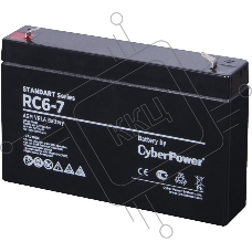 Аккумуляторная батарея SS CyberPower RC 6-7 / 6 В 7 Ач Battery CyberPower Standart series RC 6-7 / 6V 7 Ah