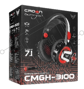Гарнитура игровая CROWN CMGH-3100 Black&red