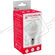 Лампа LED Thomson E14,  шар, 6Вт, 6500К, белый холодный,  TH-B2315, 1 шт.