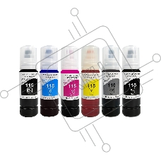 Комплект чернил NVPrint 115 для Epson L8160, L8180 (6 шт по 70 мл) (в коробках) совместимые
