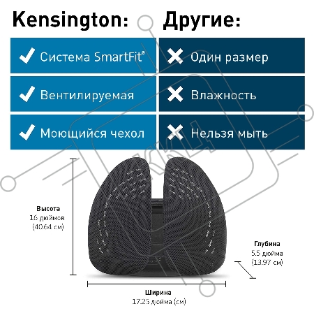 Подставка Kensington SmartFit Conform черный/серый (K60412WW)