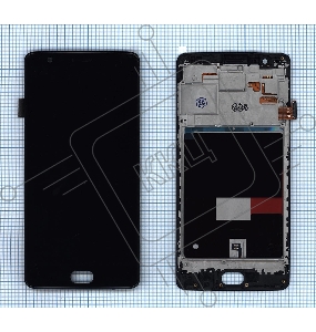 Дисплей для OnePlus 3T (TFT) черный c рамкой