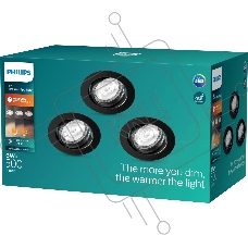 Встраиваемый светильник Philips IMPALA WGDIM SL264 RD 068 6W 27K BL 3PK