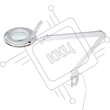 Лупа на струбцине REXANT, круглая, 3D, с подсветкой 60 LED, сенсорный регулятор яркости, белая 31-0531