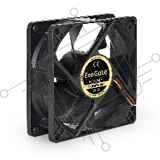 Вентилятор для корпуса ExeGate ExtraPower EP08025B3P черный, 80 мм, 2900 об/мин, 29.5 дБ, 3 pin