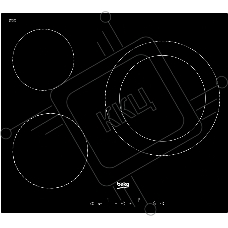 Варочная поверхность Beko HIC63401T черный