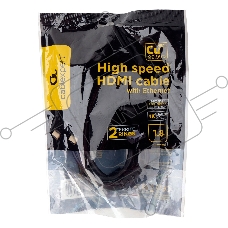 Кабель HDMI Cablexpert CCF2-HDMI4-6, 19M/19M, v2.0, медь, позол.разъемы, экран, 2 фер.кольца, 1,8м, черный, пакет