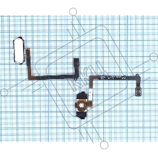 Кнопка HOME в сборе с механизмом и шлейфом для Samsung Galaxy S6 SM-G920F, белый