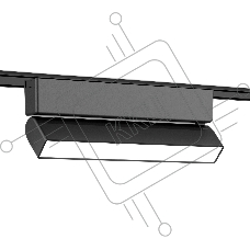 Светильник трековый светодиодный GV1486 BK черный IP20 10W 4200K 48V 230*26*80