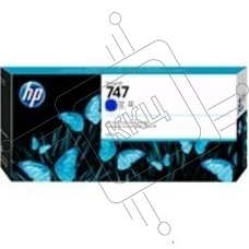 Картридж струйный HP 747 хроматический синий, для HP DesignJet Z9+ 300-ml