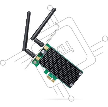 Адаптер TP-LINK ARCHER T4E AC1200 Двухдиапазонный Wi-Fi адаптер PCI Express