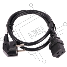 Шнур питания Lanmaster C19-Schuko прямая, 3х1.5, 220В, 16А,черный, 2 метра