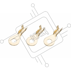 Наконечник кольцевой REXANT, ø4.3 мм, 0.5-0.8 мм² (НК 4-0,5-0,8)