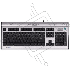 Клавиатура A4Tech KLS-7MUU проводная USB серебристый/черный