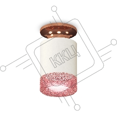 Светильник Ambrella Light XS6301202 SWH/PPG/PI белый песок/золото розовое полированное/розовы MR16 GU5.3 (N6906, C6301, N6152)