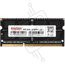Оперативная память KingSpec, DDR3L, 4GB (1x4 GB), 1600 MHz, CL11, SO-DIMM