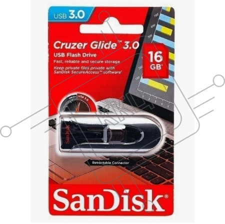 Флеш карта 16GB SanDisk CZ600 Cruzer, USB 3.0