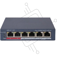 Коммутатор Hikvision DS-3E1106P-EI/M 4x100Мбит/с управляемый