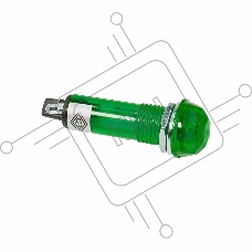 Индикатор ГРАНЕНЫЙ  Ø10.2  220V  зеленый  REXANT