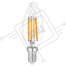 Филаментная светодиодная лампа General GLDEN-CS-10-230-E14-2700 Упаковка 4 шт.