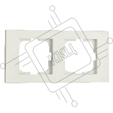Ovivo Рамка 2-местн. ГРАНО (GRANO),  крем, 400-020000-226