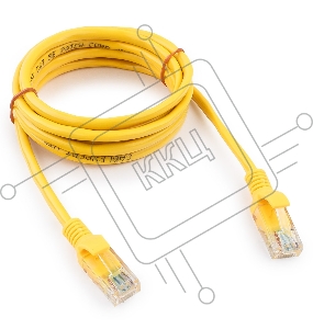 Патч-корд медный UTP Cablexpert PP10-2M/Y кат.5e, 2м, литой, многожильный (жёлтый)