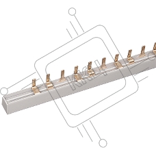 Шина соединительная типа PIN (12 штырей) 3Р 100 А (22 см) REXANT
