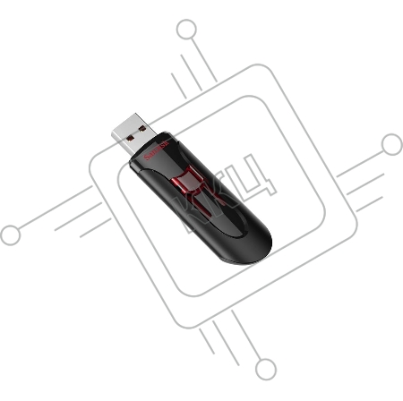 Флеш Диск Sandisk 64Gb Cruzer Glide SDCZ600-064G-G35 USB3.0 черный