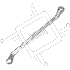 Ключ накидной коленчатый Rexant 10х13 мм, хром