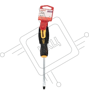 Отвертка шлицевая SL 6х100 мм, двухкомпонентная рукоятка REXANT