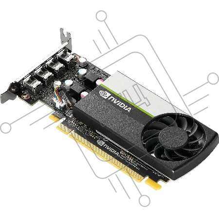 Видеокарта VGA PNY NVIDIA QUADRO T1000, 4 GB GDDR6/128 bit, PCI Express 4.0 x16, 4x mDP, PG172