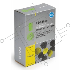 Картридж струйный Cactus CS-C4848 №80 жёлтый (350 мл.) для HP DesignJet 1050C/1055CM/1000