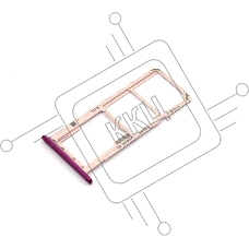 Лоток для SIM-карты Huawei Y7 Pro 2019 фиолетовый