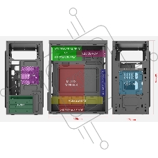 Компьютерный корпус Case Forza mATX case, black, w/PSU 450W 12cm, w/2xUSB3.0, w/pwr cord, w/o FAN