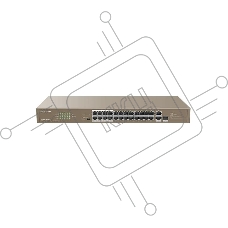 Мегабитный неуправляемый PoE-коммутатор с 26 портами Tenda F1126P-24-250W