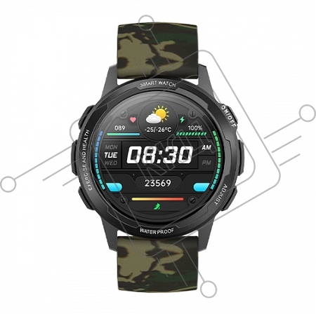 Смарт-часы BQ Watch 1.3 Black+Dark Green Wristband