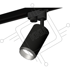 Светильник Ambrella light XT6323043 SBK/MCH черный песок/хром матовый MR16 GU5.3 (A2521, C6323, N6123)