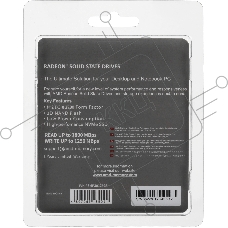 Накопитель SSD AMD Radeon R3 MP30128G8, 128Gb, PCIe 3.0 x4, M.2 2280, NVMe, R/W 1800/1250