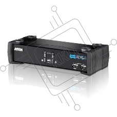 Переключатель электронный CUBIQ 2 PORT USB 2.0 DVI KVMP SWITCH