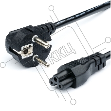 Кабель питания GoPower евровилка CEE 7/7-IEC 320 C5 1.8м ПВХ 0.75мм черный (1/10/160)