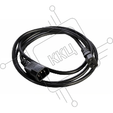Шнур питания с заземлением IEC 60320 C13/IEC 60320 C14, 10А/250В (3x1,0), длина 3 м. (R-10-Cord-C13-C14-3)