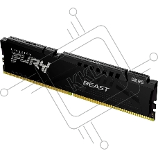 Оперативная память Kingston Fury Beast, DDR5, 32GB (1x32GB), 5200MHz, CL40, радиатор, чёрный