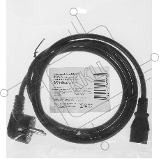 Кабель KingPrice KP-PC-Euro-C13-1.5m Евровилка IEC C13 1.5м черный