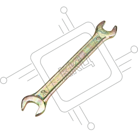 Ключ гаечный рожковый REXANT 8х10 мм, желтый цинк