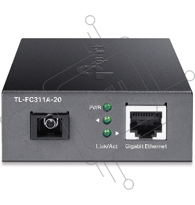 Медиаконвертер TP-Link TL-FC311A-20 гигабитный WDM 100/1000 Мбит/с SMB