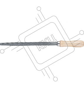 Напильник, 300 мм, трехгранный, деревянная ручка// Сибртех
