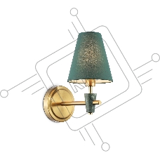 Настенный светильник Ambrella light LH75055 BS/GN латунь/зеленый E14 max 40W 230*140*270